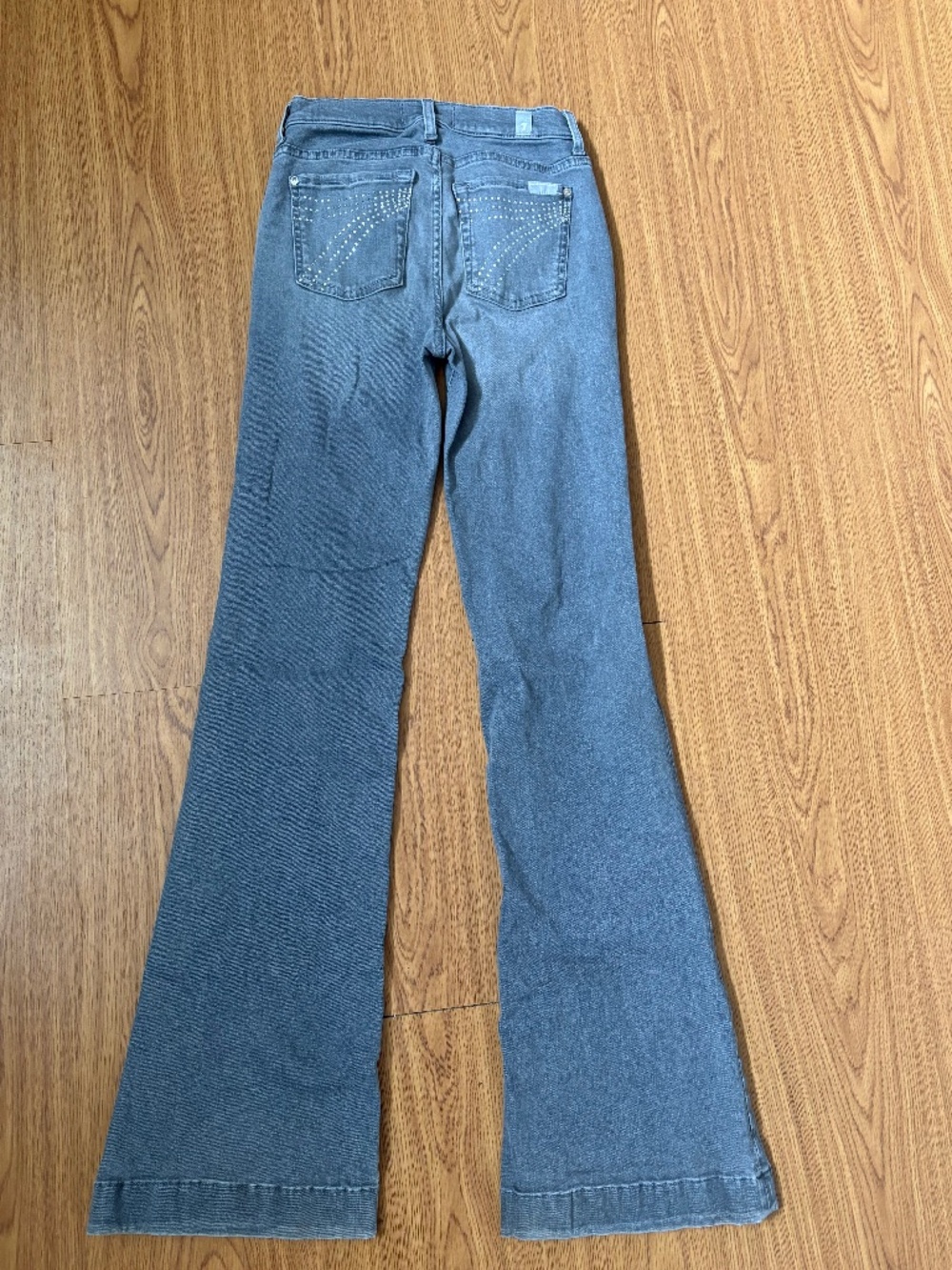 Grey sparkly 25 7 for all mankind jeans